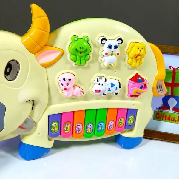 Cute Musical Cow Piano Toy For Kids