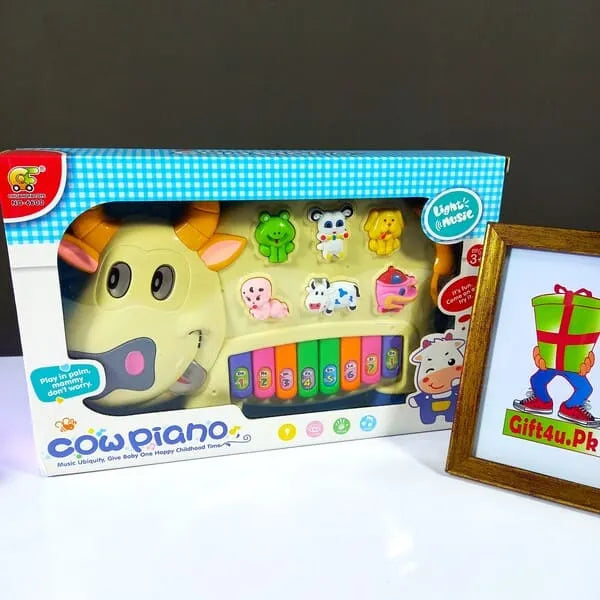 Cute Musical Cow Piano Toy For Kids