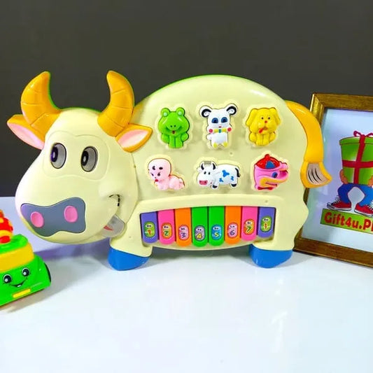 Cute Musical Cow Piano Toy For Kids