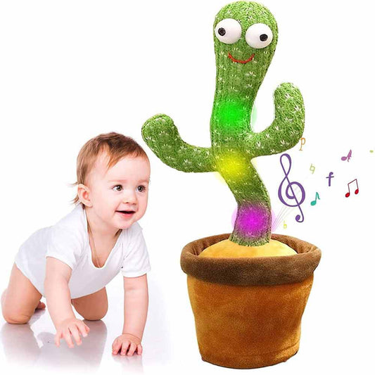 Rechargeable Dancing Cactus Toy Talking Singing