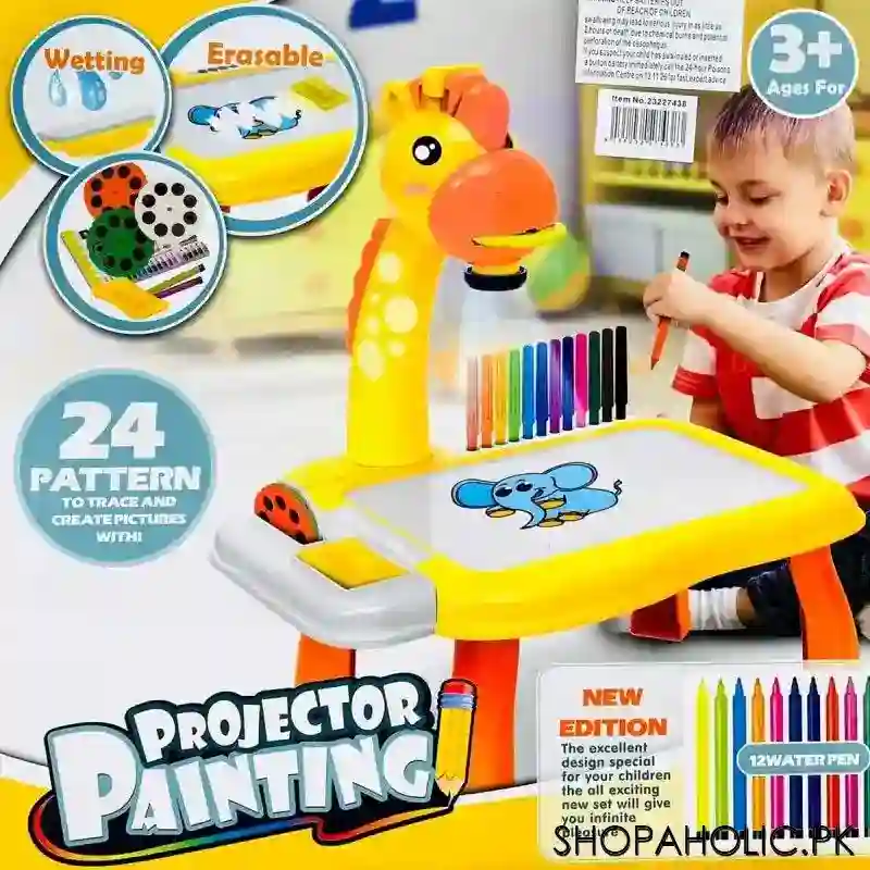 Giraffe Projector Learning Painting Drawing  with Light and Music